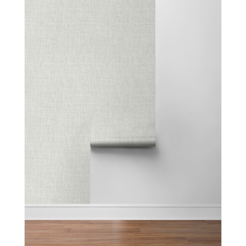 NextWall Silas Faux Linen Peel and Stick Wallpaper
