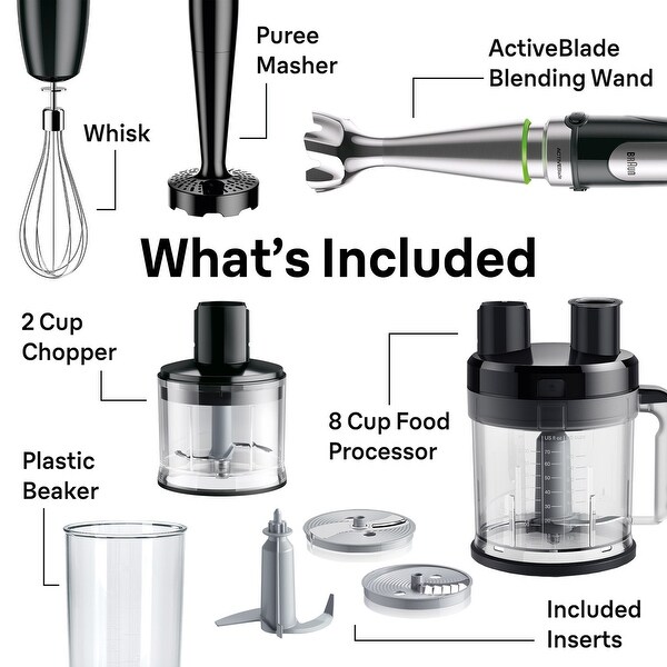 Braun MultiQuick 9 3-Speed Hand Blender with Electric Handheld