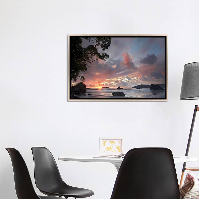 "Beach And Coastline, Manuel Antonio National Park, Costa Rica" by Tim Fitzharris Framed