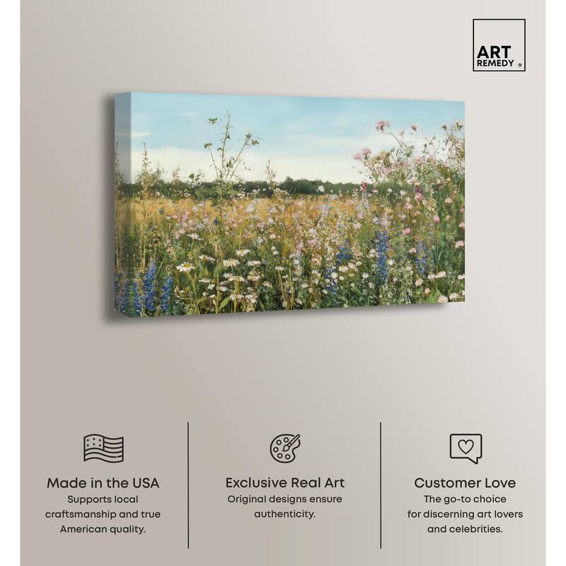 Glimmering Glade Garden II Canvas by Art Remedy, Gallery Wrapped