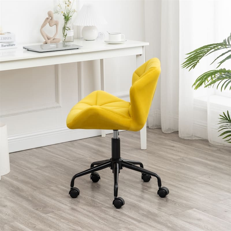 Diamond Tufted Adjustable Swivel Office Chair