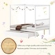 preview thumbnail 4 of 7, Gymax Full Size Canopy Bed with Trundle Wooden Platform Bed Frame