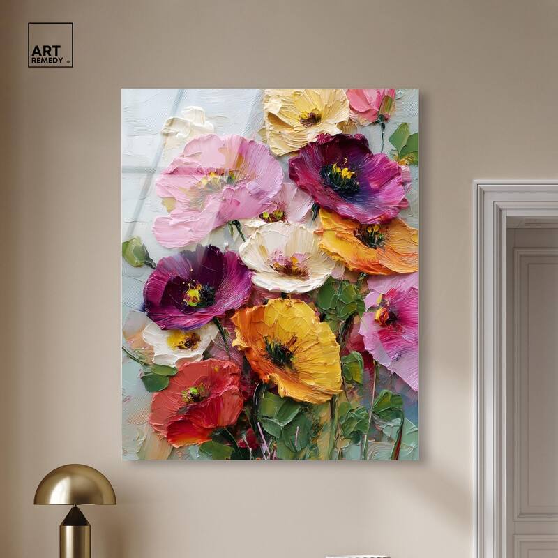 Floral Texture II Acrylic by Art Remedy, Ready to Hang