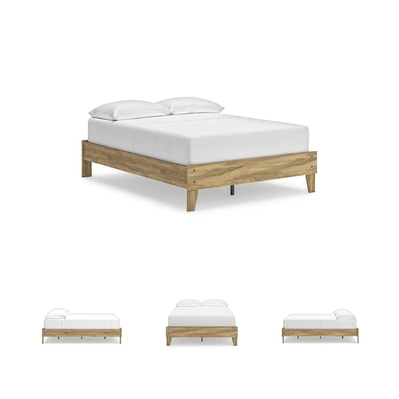 Signature Design by Ashley Bermacy Light Brown Platform Bed