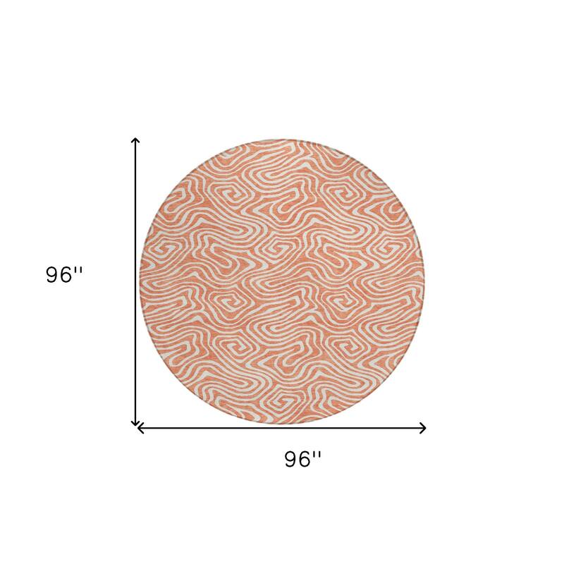 HomeRoots Abstract Transitional Rectangle Outdoor Rug
