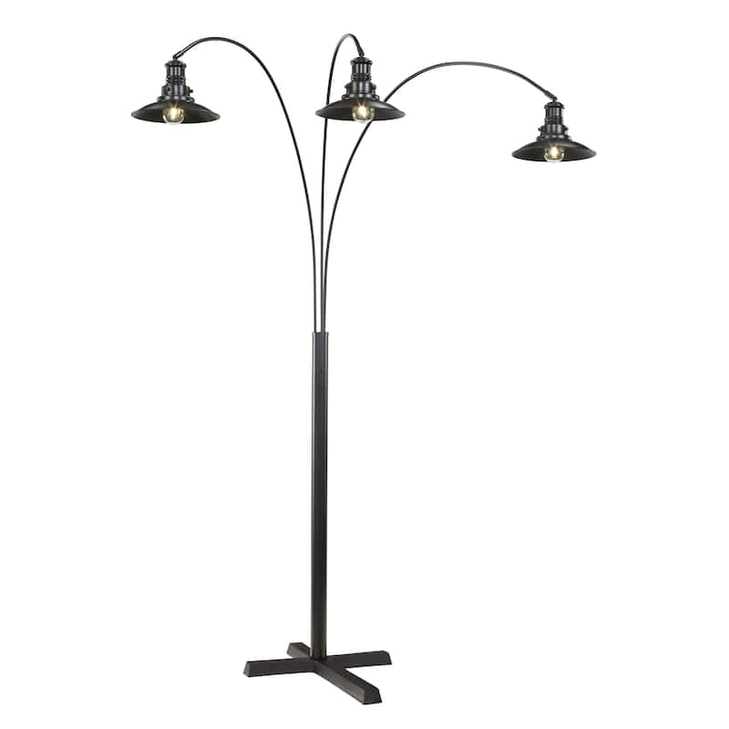 Sheriel Black 83 Inch Metal Arc Lamp