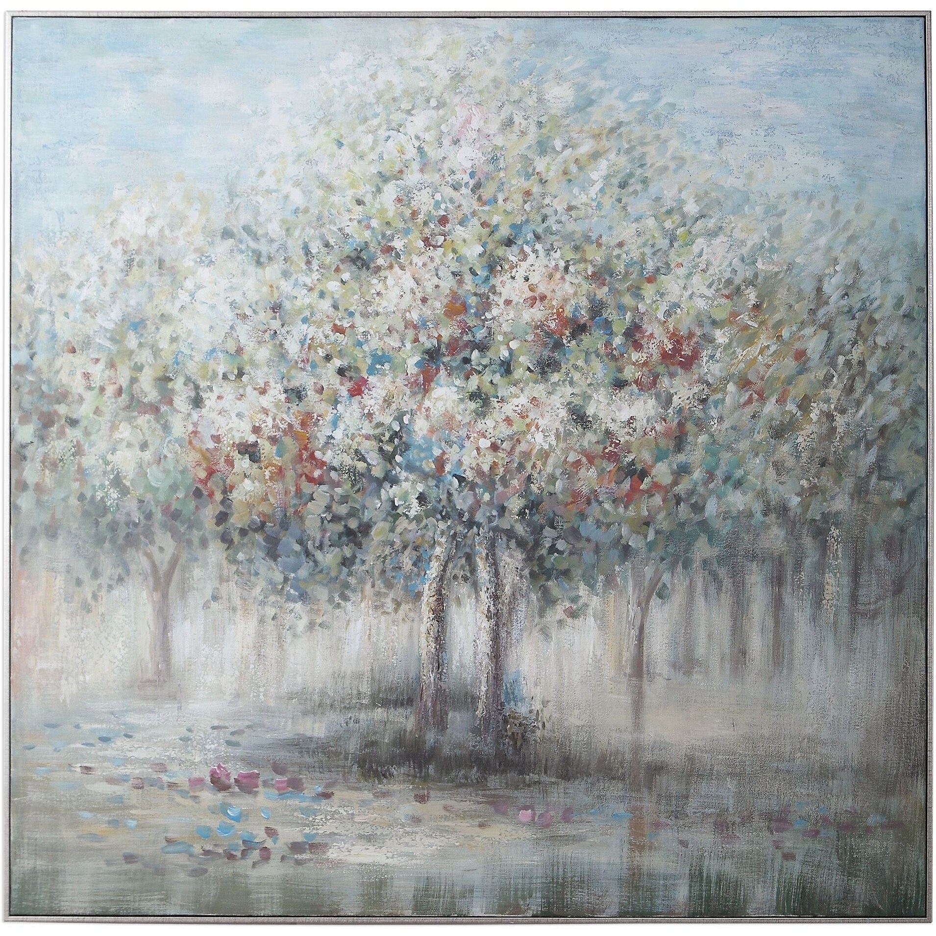 Shop Uttermost 42518 Fruit Trees 48 X 48 Framed Forest Painting