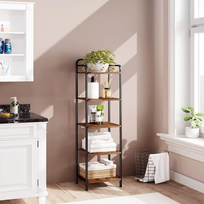 Narrow Book Shelf - 13"D x 11.8"W x 54"H