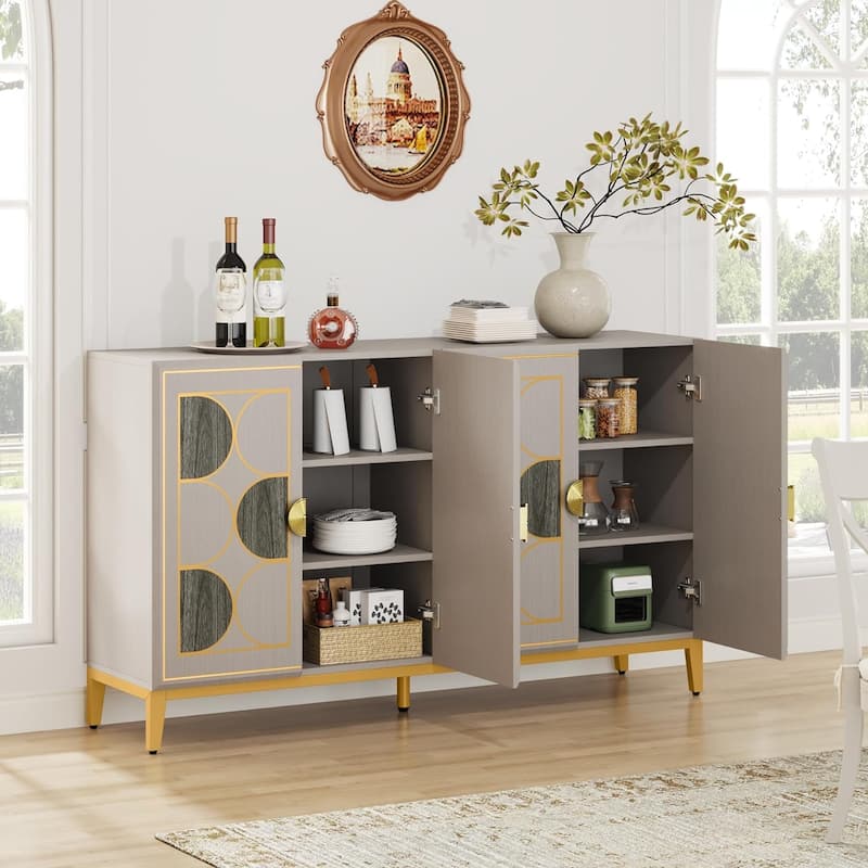Freestanding Floor Cabinet, Classic 55 inches Sideboard
