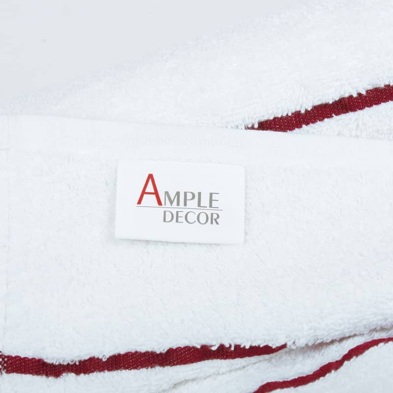 Ample Decor Superior Cotton Beach Towel Absorbent Cabana Striped - 30" x 68"
