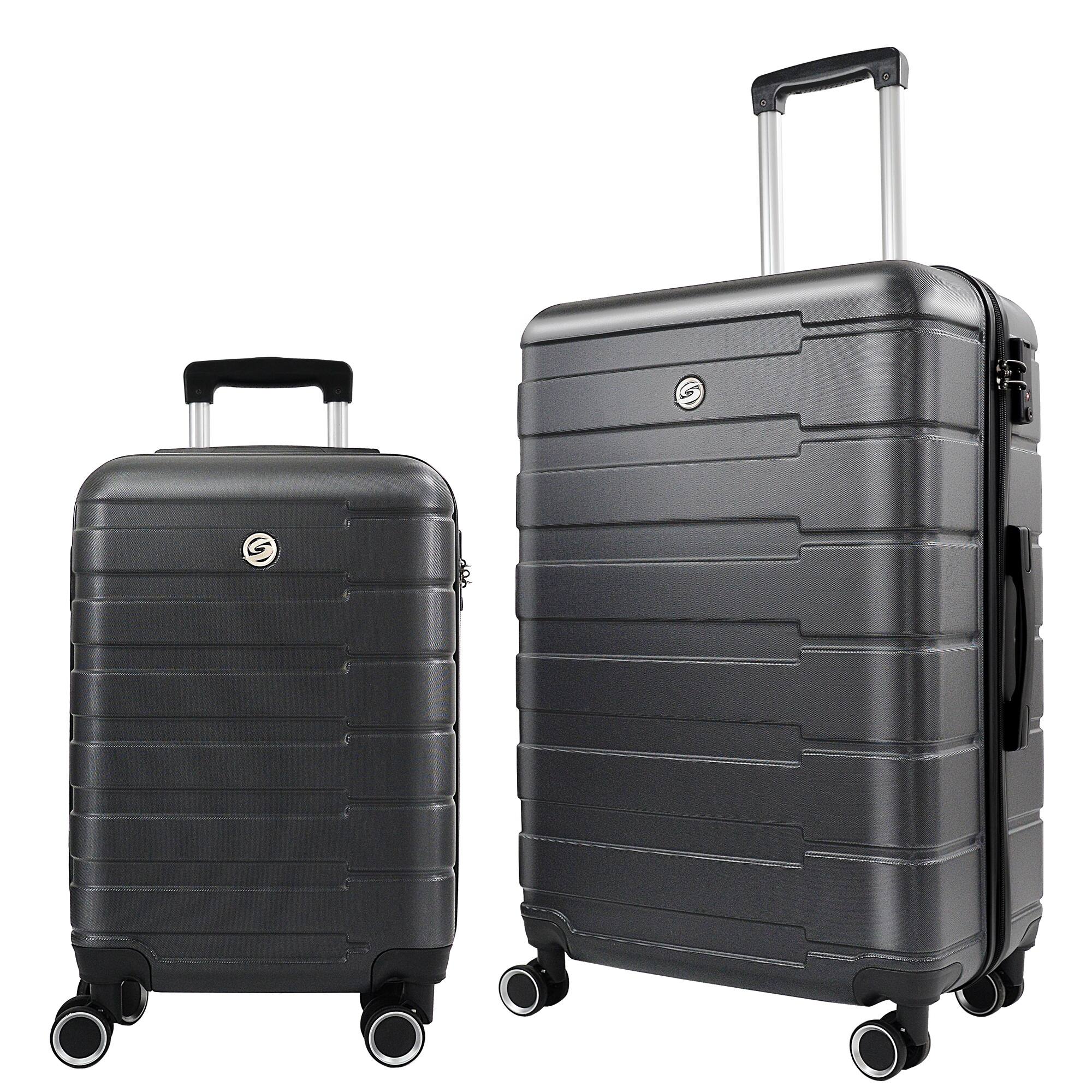 2 Piece Luggage Sets Carry on Travel Luggage Airline Approved ABS