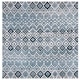 preview thumbnail 56 of 96, SAFAVIEH Amsterdam Bridget Moroccan Boho Rug 3' Square - Blue/Ivory