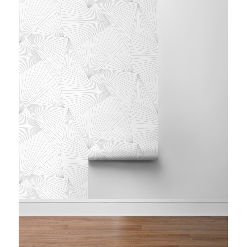 NextWall Ray Geo Peel and Stick Wallpaper