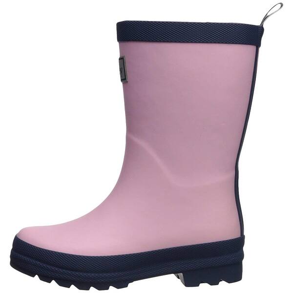 Shop Hatley Kids Little Classic Rain Boots Pink Navy 10 Pink
