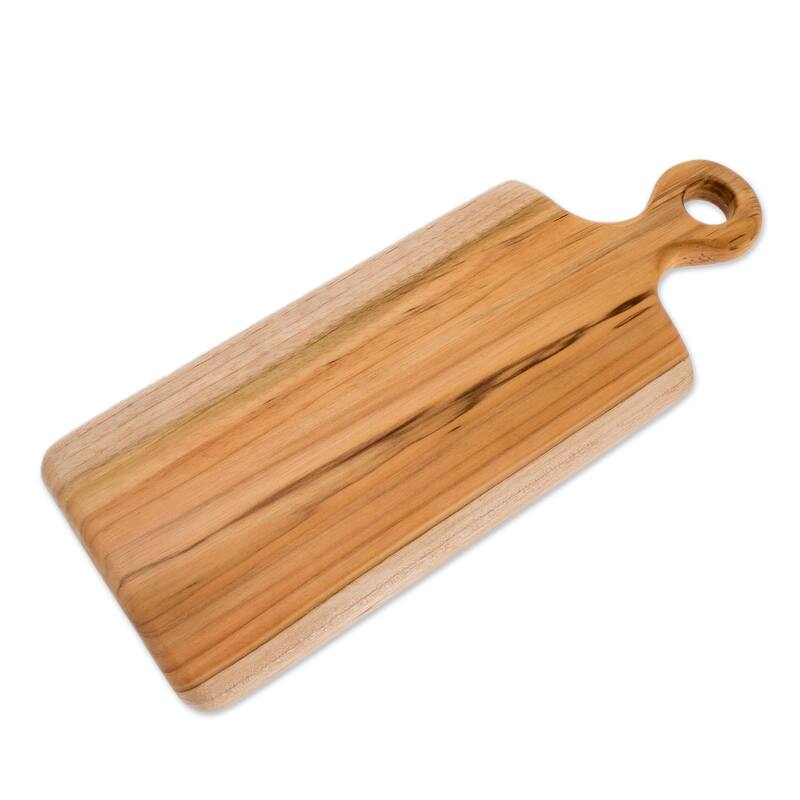 Novica Handmade Morning Baguette Teak Wood Cutting Board (15 Inch)
