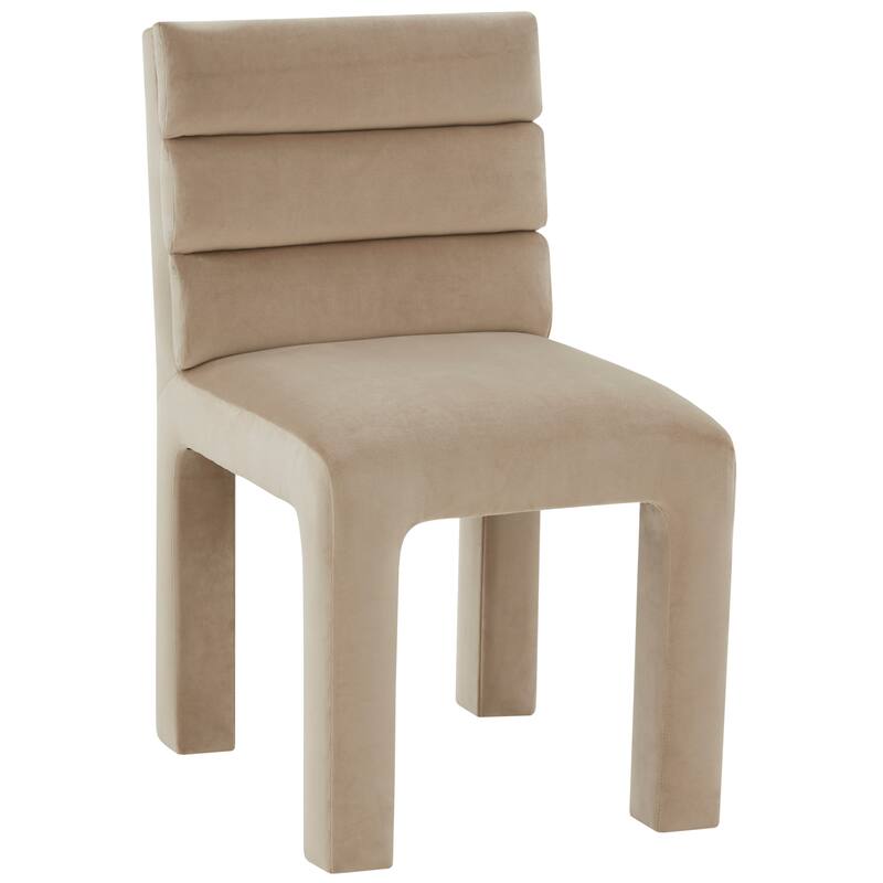 SAFAVIEH Couture Coby Channel Tufted Dining Chair - 19 In. W x 24 In. D x 34 In. H - 19"Wx24"Dx34"H