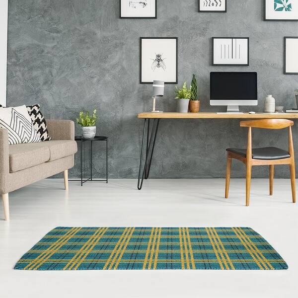 Jacksonville Football Luxury Plaid Area Rug Bed Bath & Beyond 33053081