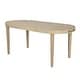 preview thumbnail 19 of 29, Christopher Knight Home - Solmere Outdoor Dining Table, Acacia Wood Frame with Slatted Oval Top & Non-Slip Foot Pads - 70.08" L