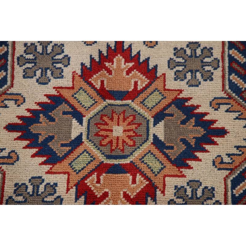 Traditional Kazak Oriental Area Rug Hand-Knotted Wool Carpet - 8'5" x 11'5"