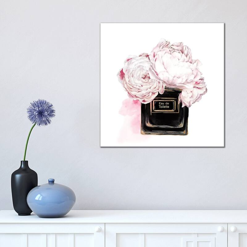 iCanvas "Eau de Toilette Noir " by Eva Watts Canvas Print - 18x18x1.5