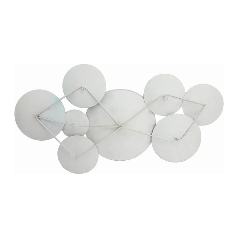 Lorelai Modern Abstract Plate Metal Wall Art - 24"H x 45"W x 2.25"D