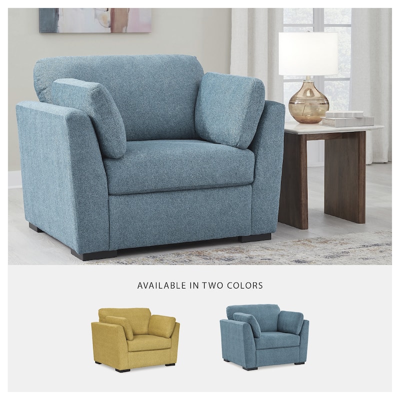 Signature Design by Ashley Keerwick Blue Oversized Chair - 48" W x 41" D x 39" H