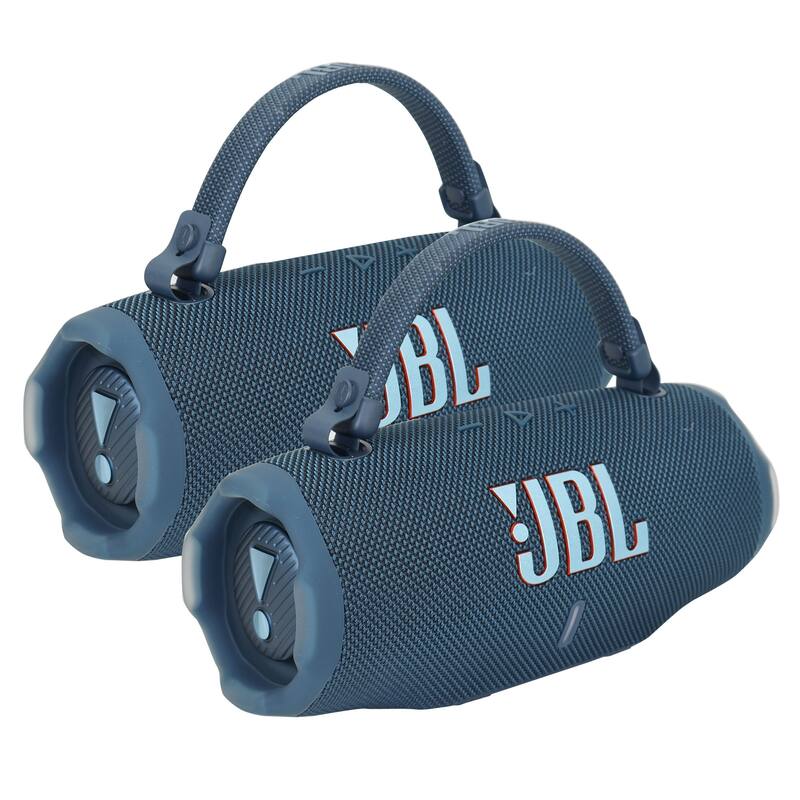 2x JBL Charge 6 Portable Waterproof Bluetooth Speaker (Blue) - Blue
