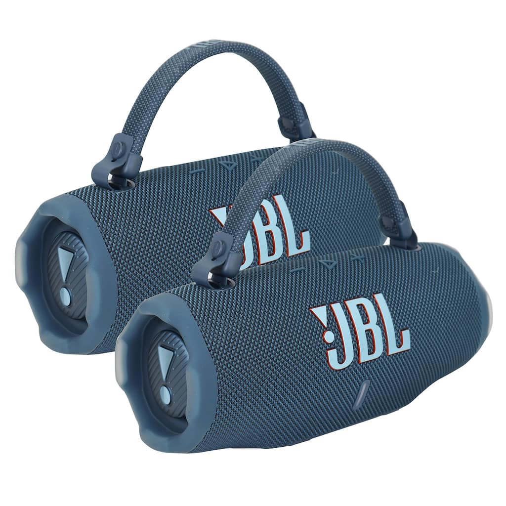 2x JBL Charge 6 Portable Waterproof Bluetooth Speaker (Blue)