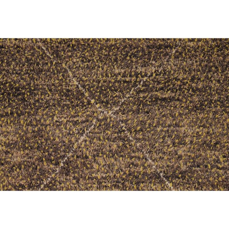 Abstract Moroccan Oriental Area Rug Hand-Knotted Wool Carpet - 6'6" x 10'8"
