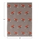 preview thumbnail 3 of 1, Cotton Knit Baby Blanket with Fox Print - 40.0"L x 32.0"W x 0.25"H