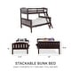 preview thumbnail 8 of 15, Avenue Greene Hamilton Twin over Full Wood Bunk Bed