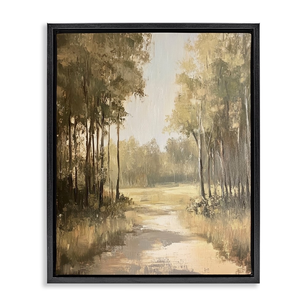 Stupell To The Woods Pathway Framed Floater Canvas Wall Art Design By Petal Prints Design