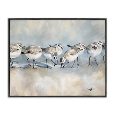 Stupell Sandpiper Birds Mirage Framed Giclee Art Design By Ramona Murdock