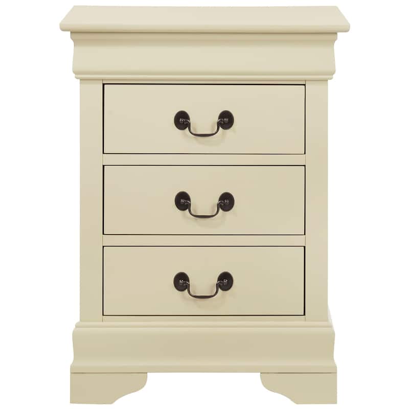 Louis Phillipe 3-drawer Nightstand