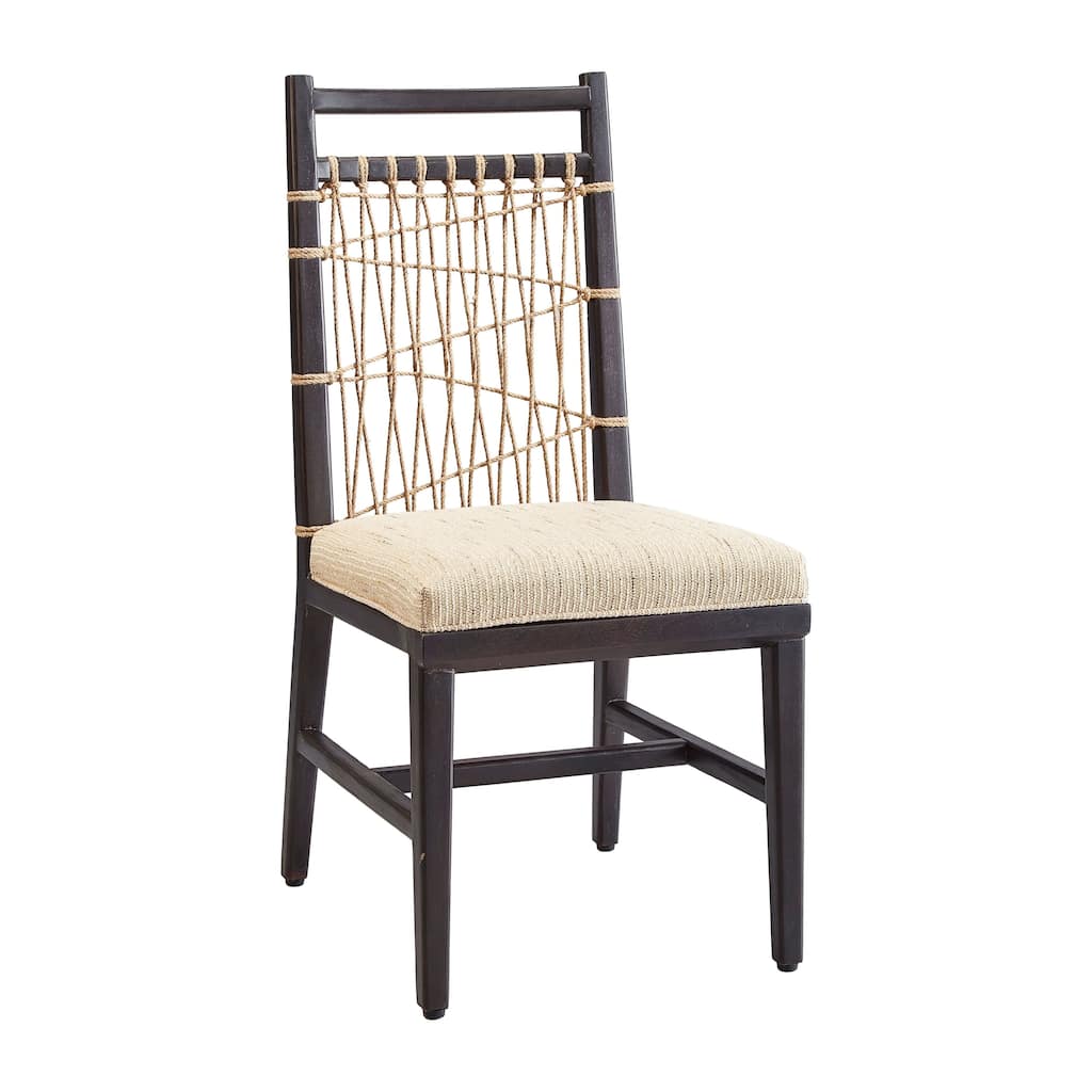 Fender String Mahogany Upholstered Dining Chair, Black
