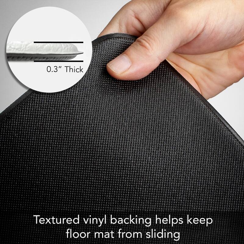 Rustic Boho 30” x 20” Decorative Vinyl Comfort Floor Mat Manufactured in The USA, Waterproof, Easy to Clean - 30x20