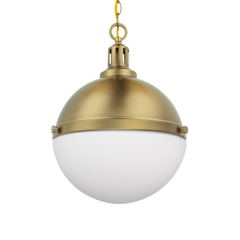 Brio Lighting Aaron - 2 Light Glass & Metal Dimmable Pendant Light