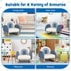 preview thumbnail 6 of 16, Costway Kids Rocking Chair Children Armchair Velvet Upholstered Sofa - 20'' x 19.5'' x 20''