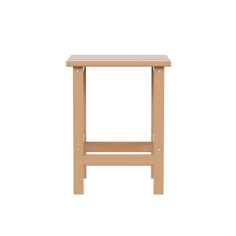 Laguna HDPE Eco-Friendly Outdoor Square Patio Side Table