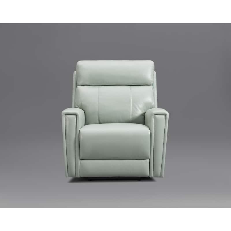 Genuine Leather Zero Gravity Power Recliner Chair with Power Headrest, USB&USB-C Port