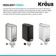 preview thumbnail 12 of 10, KRAUS WasteGuard 1.3 Gallon / 5 Liter Step Pedal Bathroom Trash Can