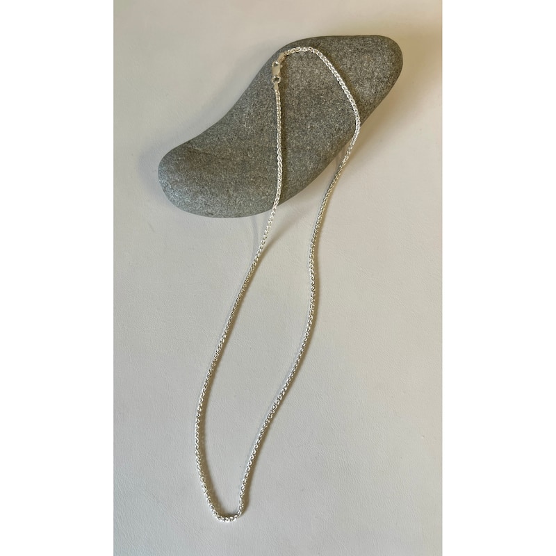 Roberto Martinez Sterling Silver 1.5 mm Wheat Chain (16"-30") - White