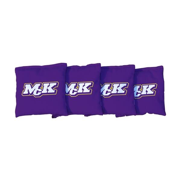 slide 2 of 3, McKendree Bearcats Purple Cornhole Bags All-Weather Resin Filled
