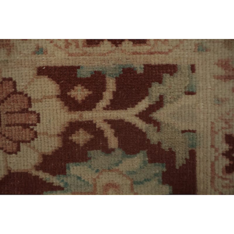 Hand Knotted Oriental 100% Wool Carpet Traditional All-Over Brown Ziegler Area Rug - 3' 7'' X 2' 2''
