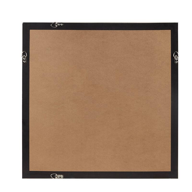 Hand Painted Abstract Framed Glass and Matted Wall Art - Blue