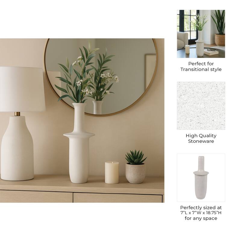 Ceramic Vase Sculptural Modern Contemporary Decorative Design