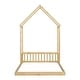 preview thumbnail 23 of 25, House-Style Funny Full House-shaped Roof Headboard Floor Kids Furniture Bed Kidsbed, Grey