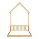 preview thumbnail 5 of 7, House-Style Funny Full House-shaped Roof Headboard Floor Kids Furniture Bed Kidsbed, Natural