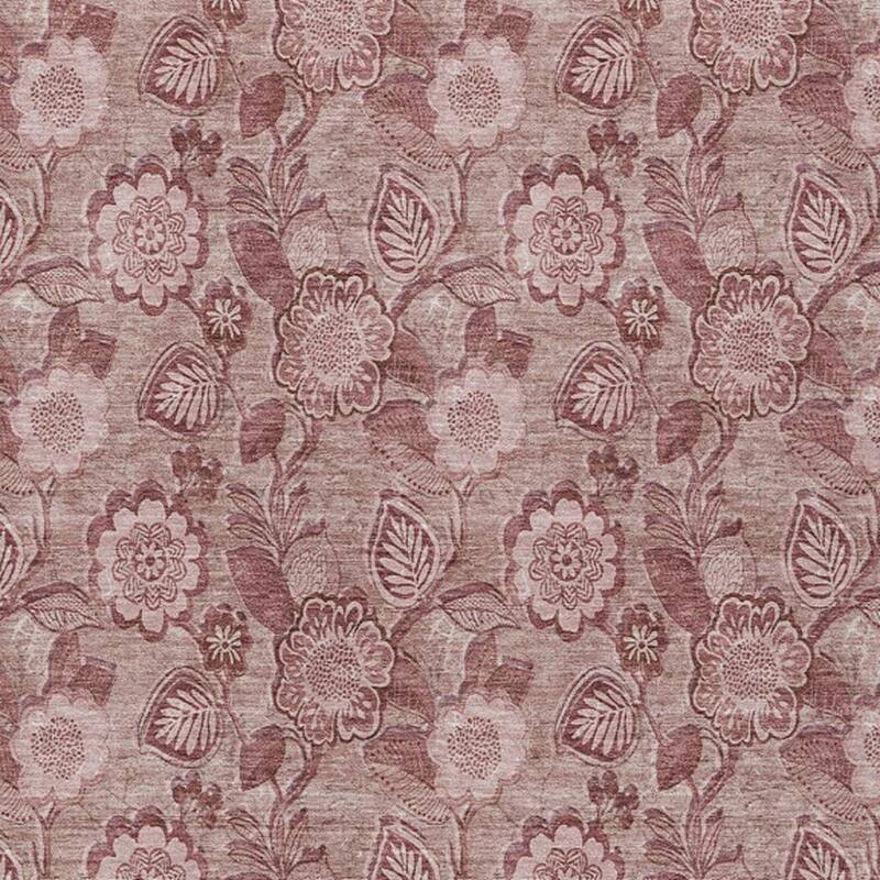 HomeRoots Floral Transitional Rectangle Outdoor Rug