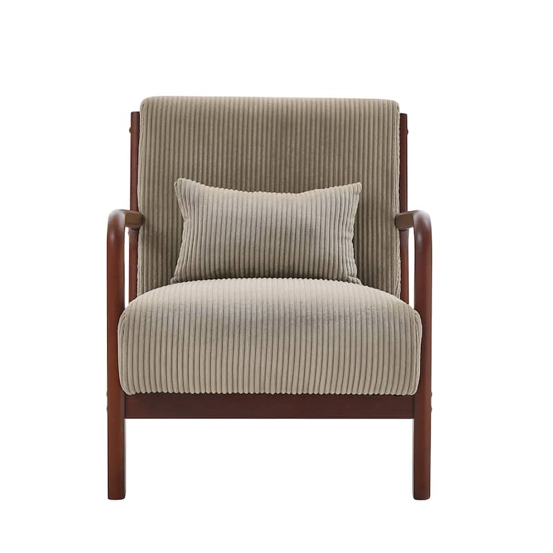Modern Wooden Lounge Chair, Comfort Living Room Cushion Chair